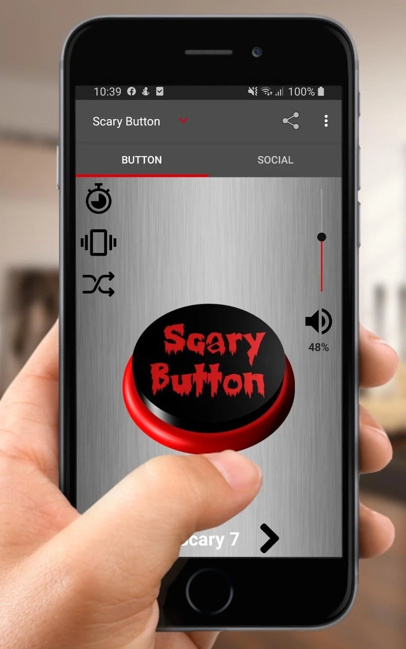 Scary Sound Button Gameplay Screenshot
